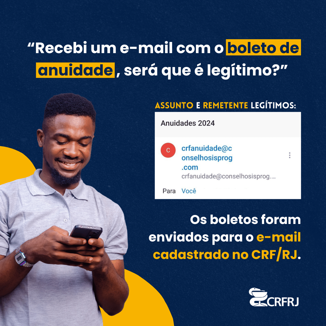 Como verificar a veracidade do boleto recebido por e-mail - CRF-RJ